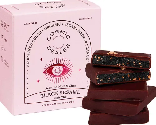 Black Sesame & Chaï nut butter chocolate box|Cosmic Dealer Discount