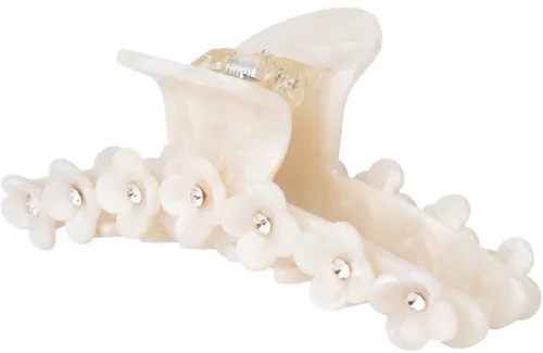 Bright Flower Clip - White|SUI AVA Clearance