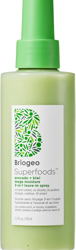 Superfoods™ Avocado + Kiwi Mega Moisture 3-in-1 Leave-In Spray|Briogeo Outlet