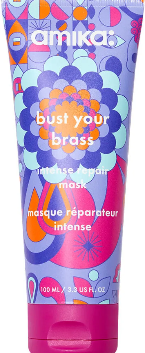 bust your brass cool blonde intense repair mask|amika Sale