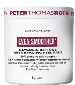EVEN SMOOTHER™ Glycolic Retinol Resurfacing Peel Pads|Peter Thomas Roth Best