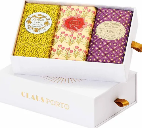 Gift Box 3 Wax Sealed Soaps|Claus Porto Clearance