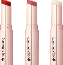 genes Clean Nourishing Lip Balm Trio Tomato + Peony|goop Hot