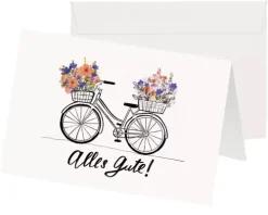Greeting Card Blumenfahrrad|Kera Till Best