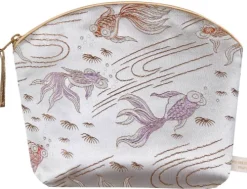 LAVENDER MAKE UP BAG SILVER FISH|Holistic Silk Best