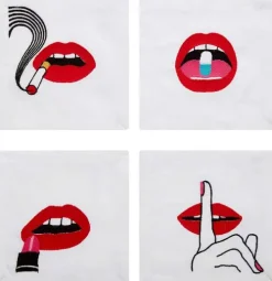 LIPS COCKTAIL NAPKINS|Jonathan Adler Best