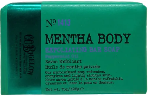Mentha Body Exfoliating Bar Soap|C.O. Bigelow Outlet