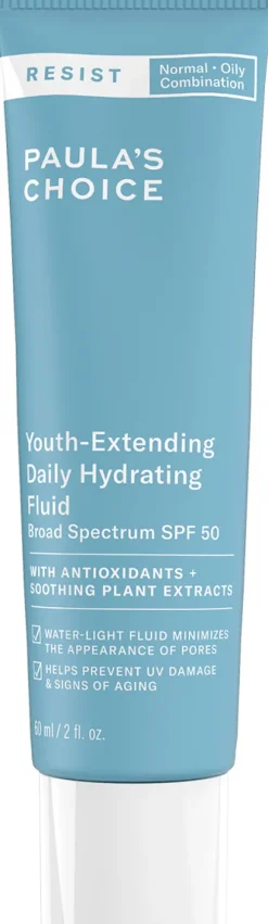 Resist Youth-Extending Daily Hydrating Fluid SPF 50|Paula's Choice Online