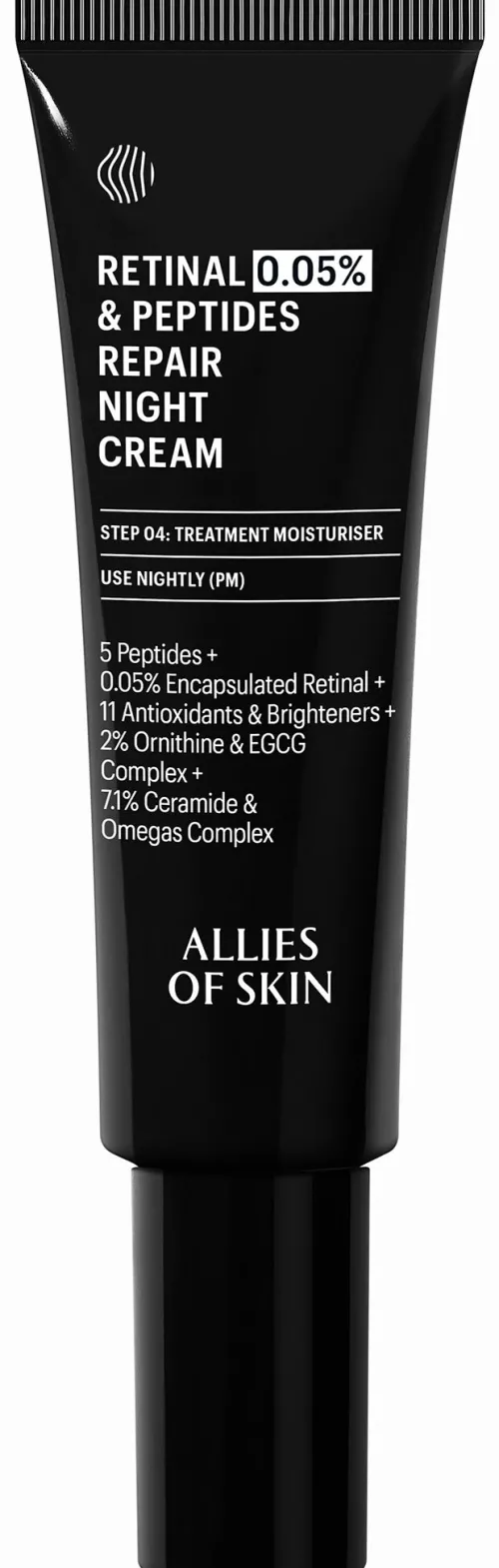 Retinal 0.05% & Peptides Repair Night Cream|Allies Of Skin Best