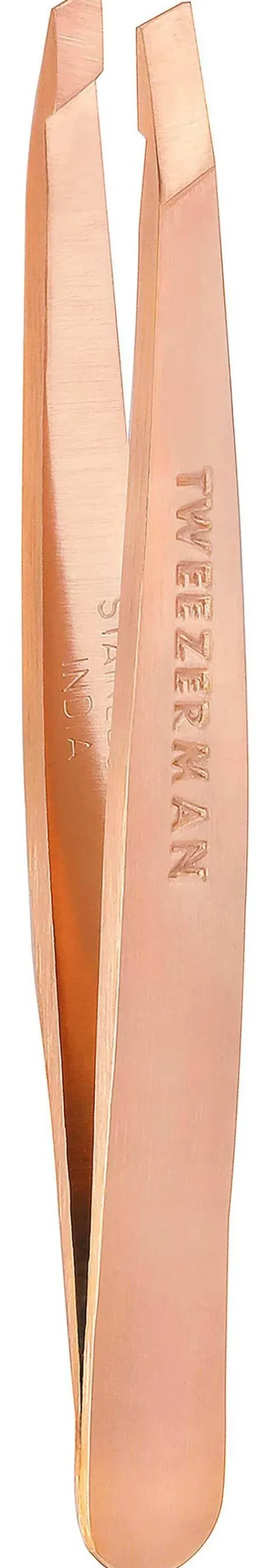 Rose Gold Mini Slant Tweezer|Tweezerman Clearance