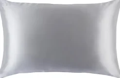 pure silk queen pillowcase - silver|Slip Online