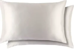 pure silk queen pillowcase duo - white|Slip Outlet